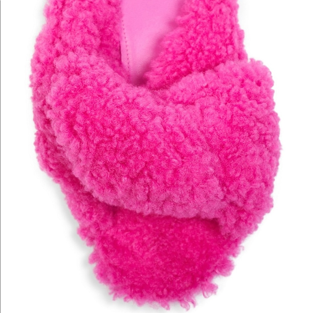 Balenciaga Drapy Faux Shearling Sandals - Picture 4 of 12